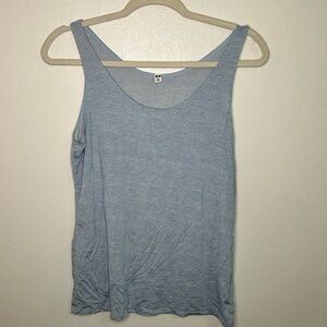 4/$10 Uniqlo blue Heathered tank top